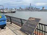 Pier at the station & 9/11 memorial plaque.